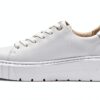 Sneaker Low-Top MarcaX Bianco Argento Scarpe-1