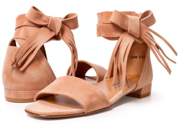 Stuart Weitzman Sandalo Donna in Camoscio Bisque Taglia 36 EU-6