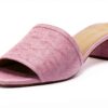 Stuart Weitzman Slide Donna 38.5 EU Balletto in Pelle Bovino e Lino-0