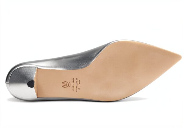 STUART WEITZMAN Scarpe Donna Argento 38 EU Modello SK302 Pelle Mestizo-3
