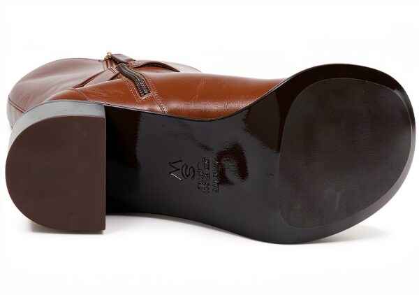 Stuart Weitzman Stivale Esme Caffè Profondo 39.5 EU cerniera e cintura-2