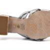 Stuart Weitzman Slide Donna Argento 35.5 EU Eleganti Sandali Estivi-3
