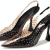 Stuart Weitzman Glam Xcurve 100 Tacco Nero Trasparente 36 EU-3