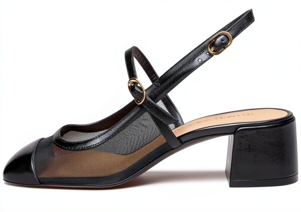 Slingback donna Stuart Weitzman MAEVE Nero - Elegante tacco-3