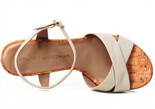 Stuart Weitzman Scarpa Platform Donna Dayna 80 Crema 38.5 EU-1