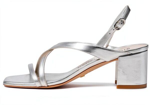 Sandalo donna Stuart Weitzman SH990-SLV colore Argento 38 EU-3