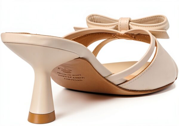 Stuart Weitzman Slide Felicity 50 Crema 38 EU Pelle di Agnello Nappa-5