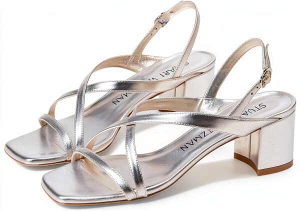Sandalo donna Stuart Weitzman SH990-SLV colore Argento 38 EU-0