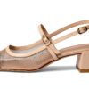 Stuart Weitzman MAEVE Mary Jane Slingback Scarpe Donna Beige Nero-3