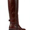 Stuart Weitzman Stivale Esme Caffè Profondo 39.5 EU cerniera e cintura-4