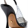 Stuart Weitzman Glam Xcurve 100 Tacco Nero Trasparente 36 EU-4