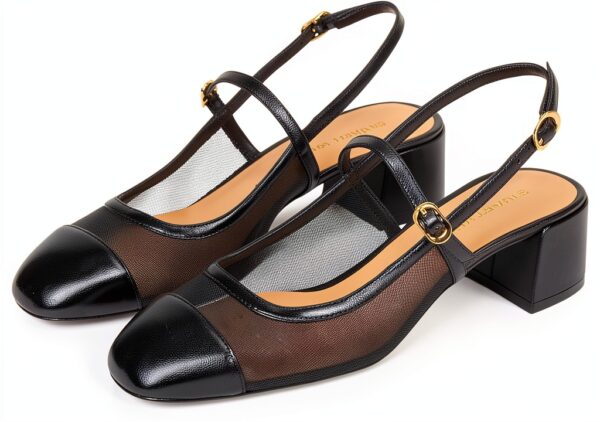 Slingback donna Stuart Weitzman MAEVE Nero - Elegante tacco-0