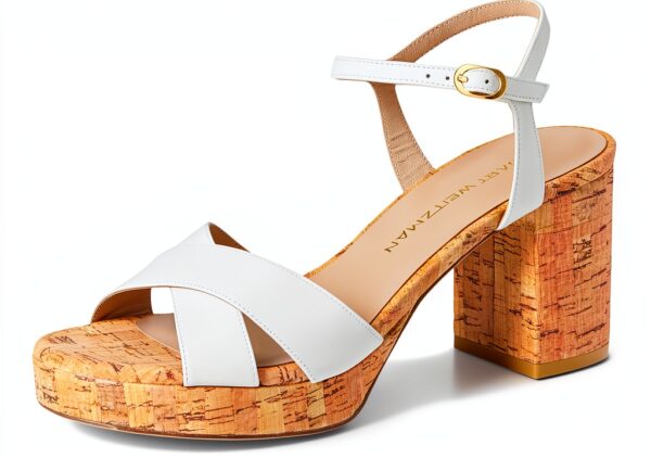 Stuart Weitzman Scarpa Platform Donna Dayna 80 Crema 38.5 EU-6
