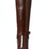 Stuart Weitzman Stivale Esme Caffè Profondo 39.5 EU cerniera e cintura-1