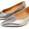 STUART WEITZMAN Scarpe Donna Argento 38 EU Modello SK302 Pelle Mestizo-1