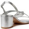 Sandalo donna Stuart Weitzman SH990-SLV colore Argento 38 EU-4