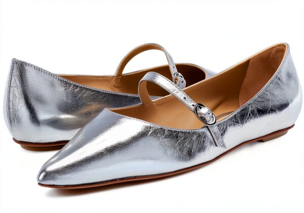 Scarpe Mary Jane donna Stuart Weitzman Argento 40 EU modello SG877-6