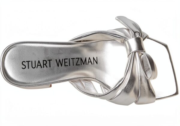 Stuart Weitzman Slide Donna Argento 35.5 EU Eleganti Sandali Estivi-4