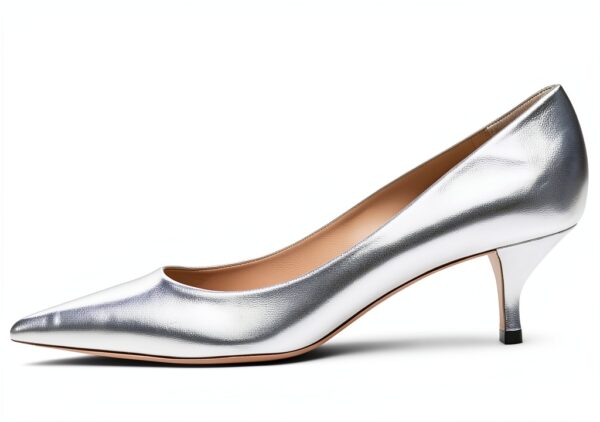 STUART WEITZMAN Scarpe Donna Argento 38 EU Modello SK302 Pelle Mestizo-4