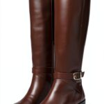 Stuart Weitzman Stivale Esme Caffè Profondo 39.5 EU cerniera e cintura-0