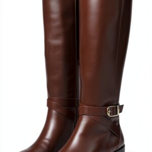 Stuart Weitzman Stivale Esme Caffè Profondo 39.5 EU cerniera e cintura-0
