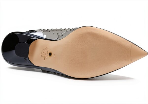 Stuart Weitzman Glam Xcurve 100 Tacco Nero Trasparente 36 EU-2