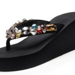 Ciabatte Infradito ZYYCAOMFF Sandali Tacco 3-6 cm Suola Antisciv-0