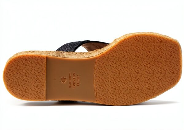 Stuart Weitzman Sandalo Espadrillas con Fibbia perla Nero-2