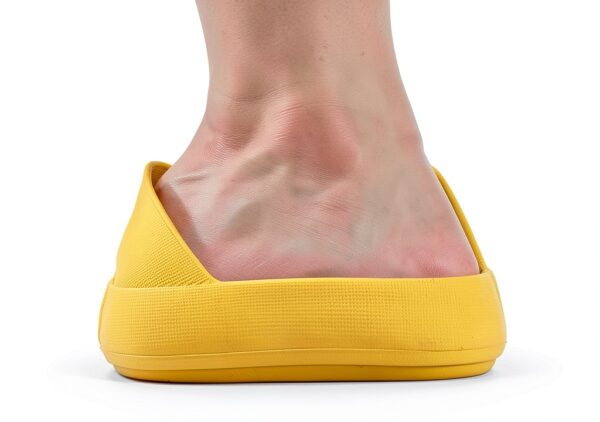 Ciabatte Infradito Donna Tacco Alto Plateau Arancione Taglia 7-2