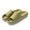 Ciabatte Infradito Donna Tacco Alto Plateau Arancione Taglia 7-0