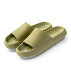 Ciabatte Infradito Donna Tacco Alto Plateau Arancione Taglia 7-0