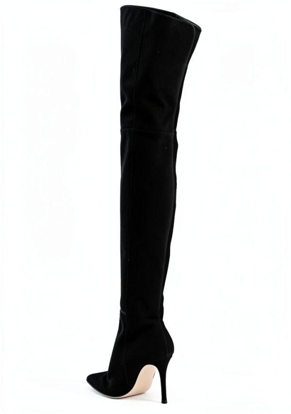 Stivali da donna Lutalica camoscio elasticizzato punta a stiletto-3