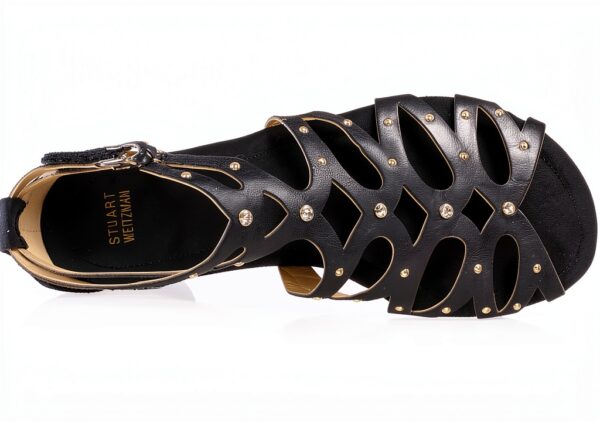 Sandali da Bambina Stuart Weitzman Golddigger Nero Taglia 36 EU-4