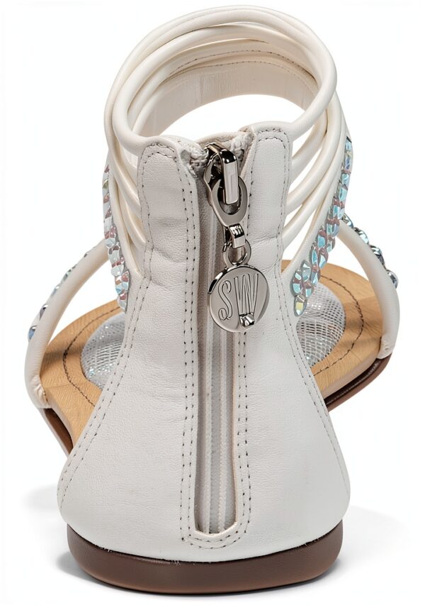 Sandali da Bambina STUART WEITZMAN Atlantis Bianco, suola gomma,-2