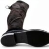 Stuart Weitzman Lowland Bold Stivali Nero, Stile Pull-On con Tacco-3