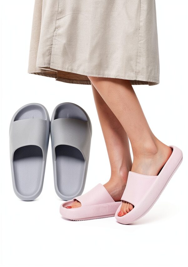 Ciabatte Infradito Donna Tacco Alto Plateau Arancione Taglia 7-5