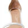 Sandali Stuart Weitzman Nudistcurve 75 Block Donna Bianco 38.5 EU-4