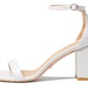 Sandali Stuart Weitzman Nudistcurve 75 Block Donna Bianco 38.5 EU-2