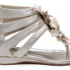 Stuart Weitzman Sandali per Bambine Argento con Cerniera-5