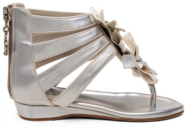 Stuart Weitzman Sandali per Bambine Argento con Cerniera-5