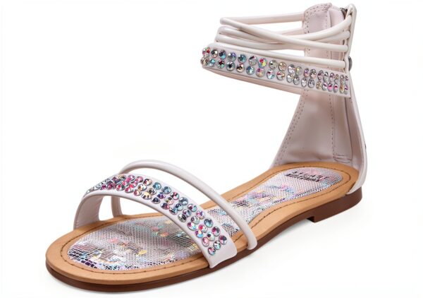 Sandali da Bambina STUART WEITZMAN Atlantis Bianco, suola gomma,-0