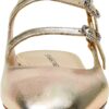 Stuart Weitzman Claris MJ Slingback Ballerine Donna Oro Chiaro-1