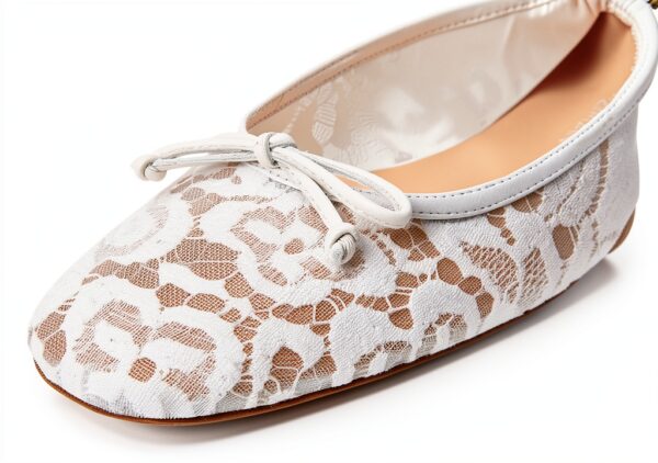 Stuart Weitzman Ballerine Arabella Donna Bianco-5