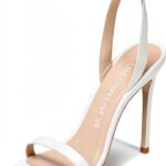 Stuart Weitzman Sandali Barelynude 100 Donna Bianco Tacco Stiletto-0