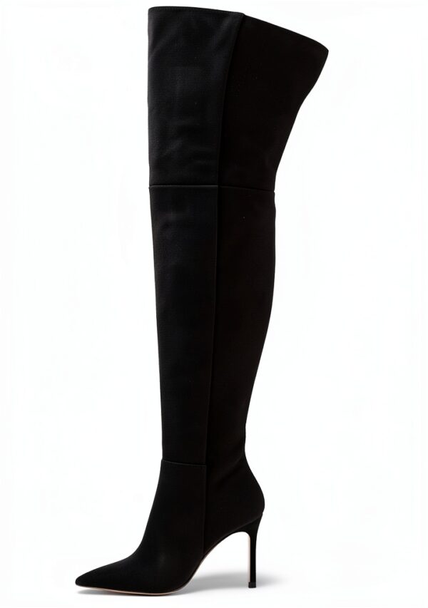 Stivali da donna Lutalica camoscio elasticizzato punta a stiletto-1