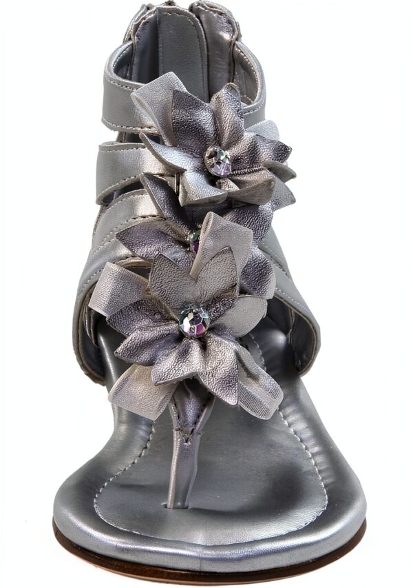 Stuart Weitzman Sandali per Bambine Argento con Cerniera-1