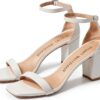 Sandali Stuart Weitzman Nudistcurve 75 Block Donna Bianco 38.5 EU-0