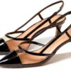 Stuart Weitzman Mondrian 50 Slingback Nero Flanella Donna-4