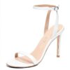 Stuart Weitzman Sandali Barelynude 100 Donna Bianco Tacco Stiletto-1