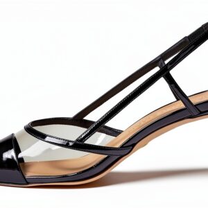 Stuart Weitzman Mondrian 50 Slingback Nero Flanella Donna-0